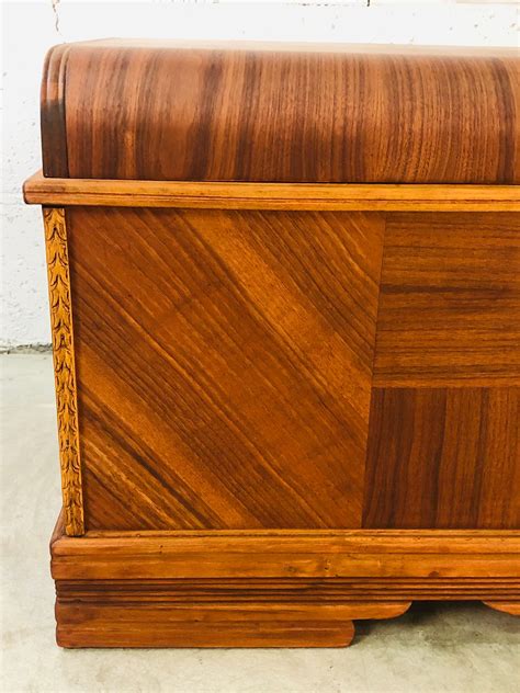 Art Deco Waterfall Style Cedar Chest At 1stdibs Waterfall Cedar Chest