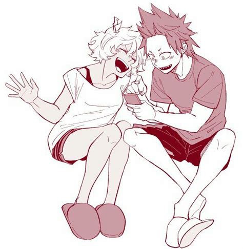 Kirishima X Ashido Kirishima Eijirou Ashido Mina Boku No Hero Académia