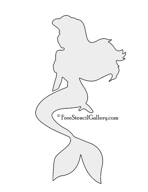 Ariel Little Mermaid Pumpkin Carving Stencil | Disney pumpkin carving ...