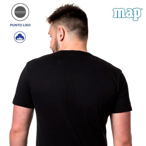 Camiseta Manga Corta Y Cuello Redondo Jersey Map