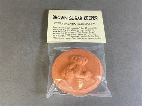 Brown Sugar Keeper Brown Sugar Saver Terracotta Disc Brown - Etsy