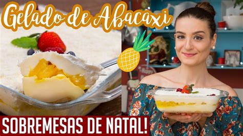 DelÍcia Gelada Simples De Abacaxi Na Travessa Sobremesas Natal