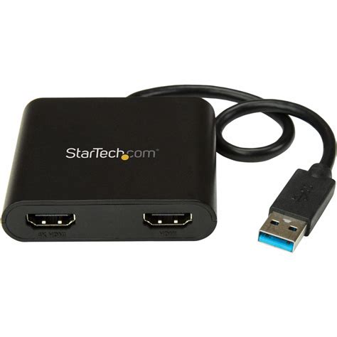 Buy StarTechcom USB 3 0 To Dual HDMI Adapter 1x 4K 30Hz 1x 1080p