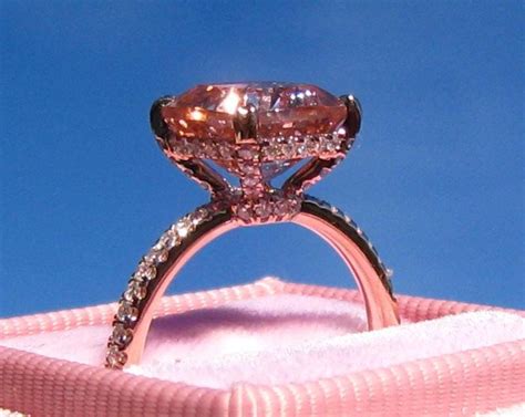 Cushion Morganite In Rose Gold Diamond Solitaire Engagement Etsy