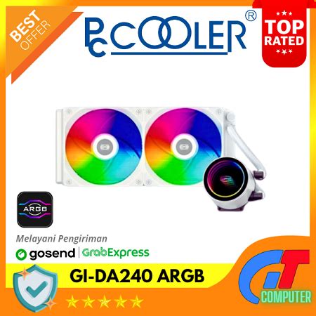 Jual Pccooler Gi Da Argb White Black Aio Liquid Cooler Water