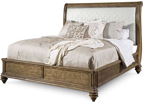 Pavilion King Upholstered Sleigh Bed from ART (229146-2608) | Coleman ...