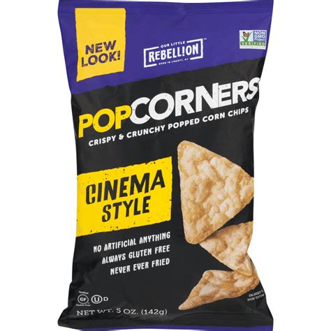 Popcorners Cinema Style Popped Corn Chips 5 Oz