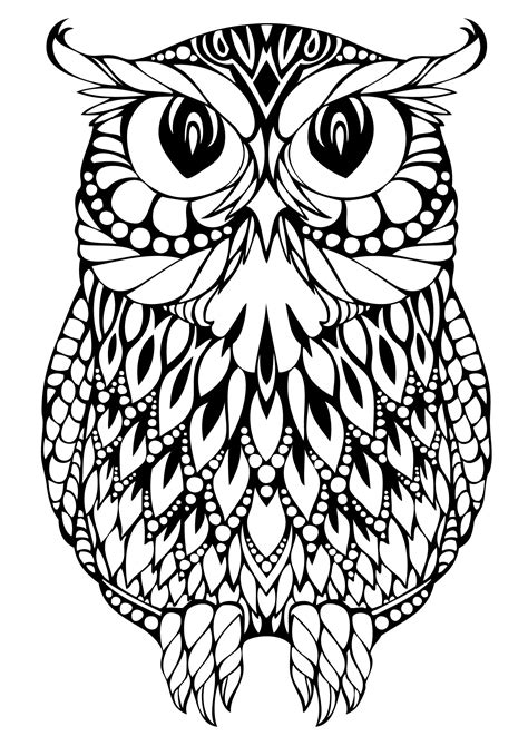 Abstract Owl Coloring Pages At Getdrawings Free Download