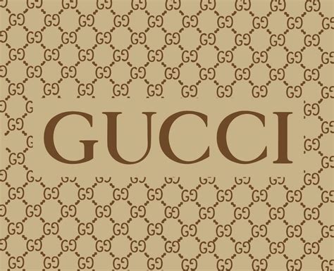 Gucci Logo Brand Symbol With Name Brown Design Clothes Fashion Vector