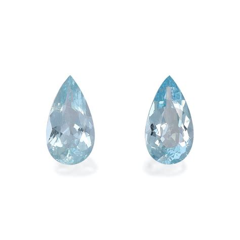 Aigue Marine Taille Poire Baby Blue Carats