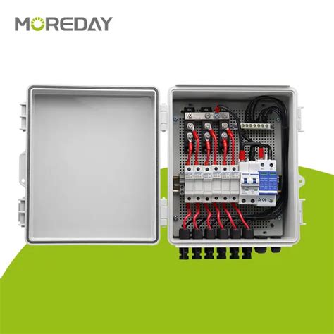 Moreday Factory Series Ip65 6 In 1 Out 2 Pole 1000v Dc 15a Mcb Solar Pv Array Strings Combiner