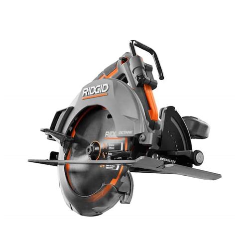 Ridgid 18v Octane Brushless Cordless 7 14 In Circular Saw Tool Only R8654b The Home Depot