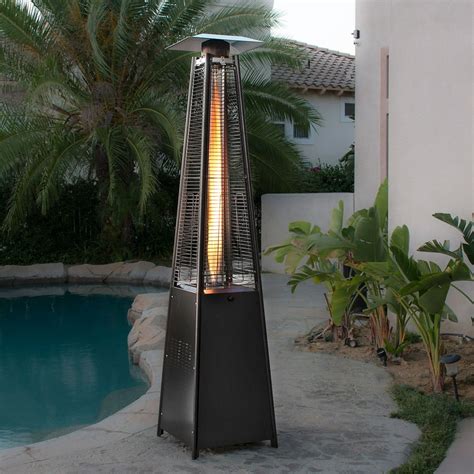 Belleze 42000btu Deluxe Propane Patio Heater Pyramid Dancing Flame