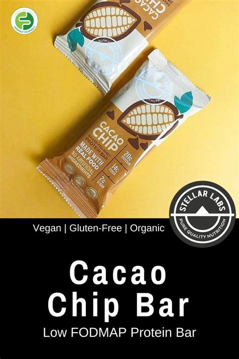 Low Fodmap Protein Bars Cocao Chip Bar Made With Low Fodmap Foods