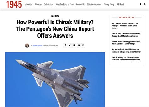 How Powerful Is Chinas Military The Pentagons New China Report