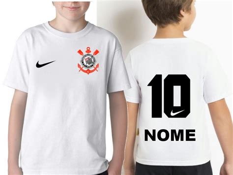 Camiseta Infantil Corinthians Personalizada Nome R 24 90 Em