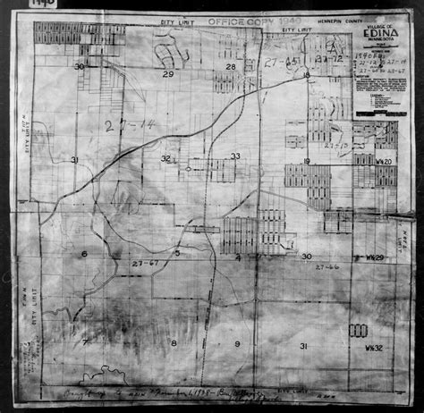 1940 Census Enumeration District Maps Minnesota Hennepin County