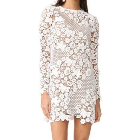 Self Portrait Dresses Selfportrait3d Floral Mini Dress In Size Us