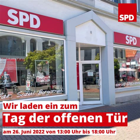 Einladung zum Tag der offenen Tür SPD Unterbezirk Schaumburg