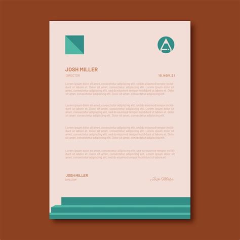 Plantilla De Membrete De Arquitecto Dibujado A Mano Vector Gratis