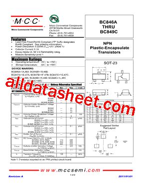 Bc C Datasheet Pdf Micro Commercial Components