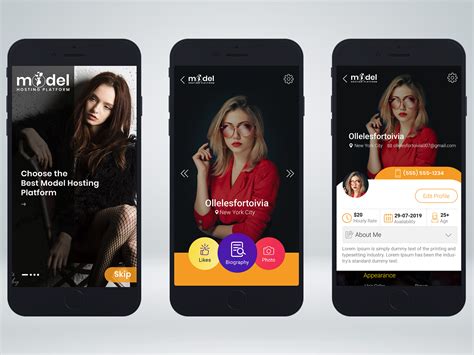 Model Mobile App By Md Abdul Farooq On Dribbble