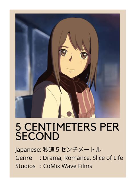 5 centimeters per second poster | Anime movies, Poster, Anime