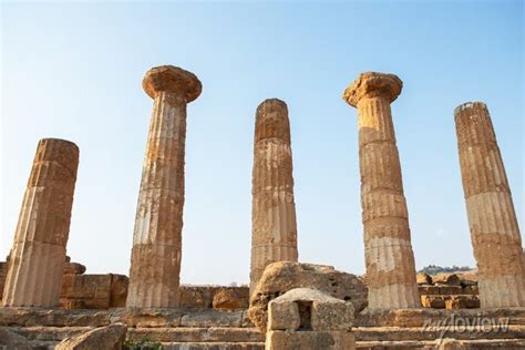 Valley Of The Temples Valle Dei Templi An Ancient Greek Temple