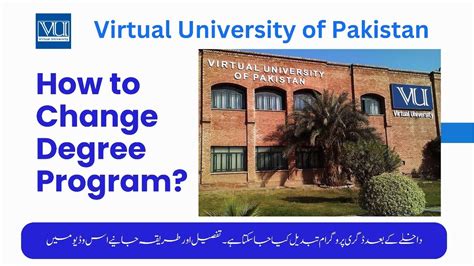 Study Program Change How To Change Your Degree In Vu Degree Tabdeel