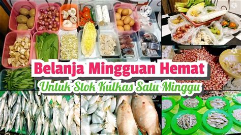 Food Preparation Belanja Mingguan Hemat Budget Ribu Stok