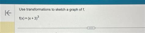 Solved Use Transformations To Sketch A Graph Of Chegg