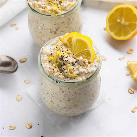 Lemon Poppy Seed Overnight Oats Lemons Zest