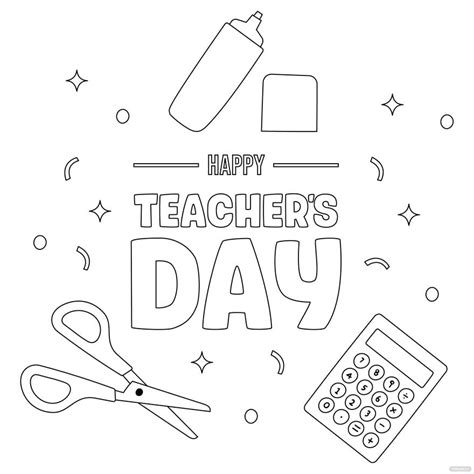 Teachers Day Greeting Card Drawing Eps Illustrator  Psd Png