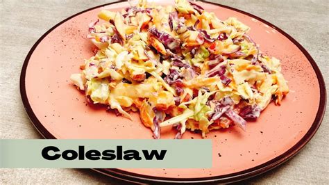 Coleslaw A Salada Americana De Repolho Youtube