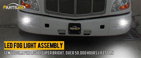 Amazon Partsam V Led Fog Lights Assembly Kit For Peterbilt