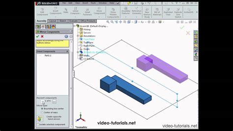 Solidworks 2016 Mirror Assembly Features