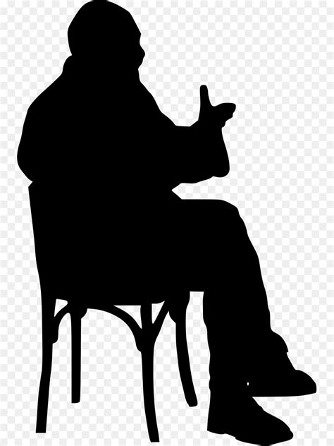 Free Person Sitting At Desk Silhouette, Download Free Person Sitting At Desk Silhouette png ...