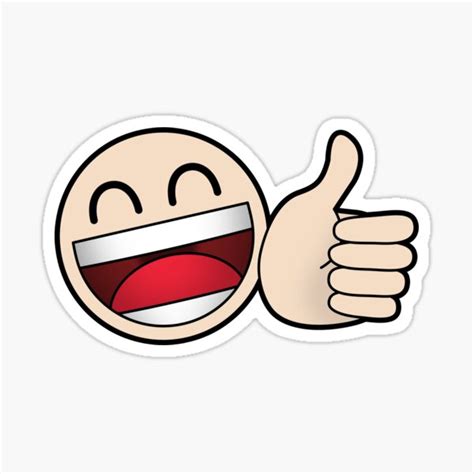 "Thumbs Up Emoji" Sticker for Sale by Robzilla178 | Redbubble