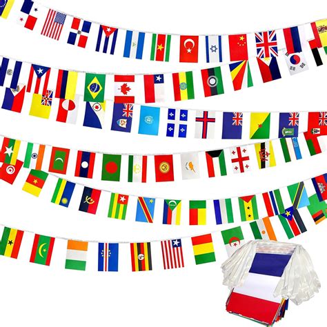 Consummate 224 Countries International World String Flags