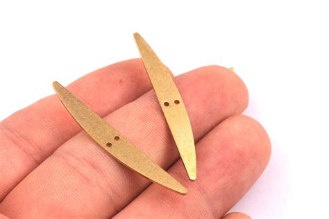 Brass Geometric Charms Geometric D Shaped Raw Brass Etsy