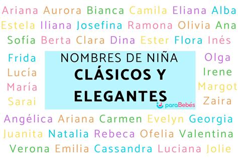 100 Nombres de niña clásicos y elegantes