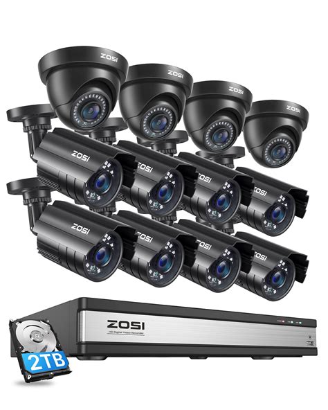 Zosi Ch P Security Camera System With Tb Hard Drive H