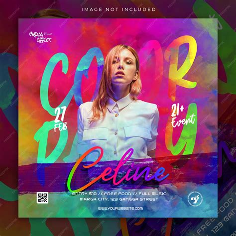 Premium PSD | Night party clubbing social media template