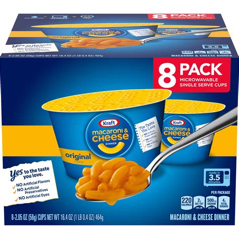 Kraft Easy Mac Original Flavor Macaroni And Cheese Dinner Cups