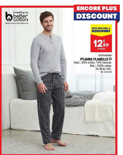 Promo Pyjama Flanelle Up2fashion Chez Aldi ICatalogue Fr