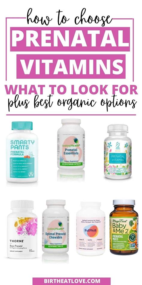 How To Choose Prenatal Vitamins Birth Eat Love