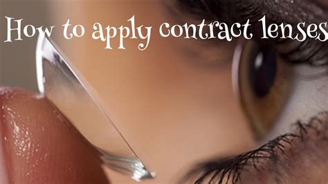 How To Apply Contact Lenses Easy Way To Apply Youtube