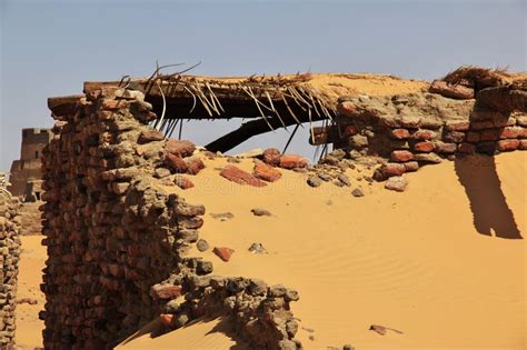 Ancient Ruins Old Dongola In Sudan Sahara Desert Africa Stock Photo