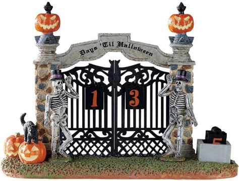 Lemax Spooky Town Gateway Halloween Countdown Table Piece