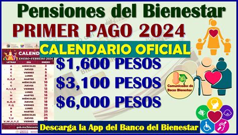 Calendario Oficial De Pagos De Las Pensiones Del Bienestar Bimestre